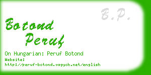 botond peruf business card